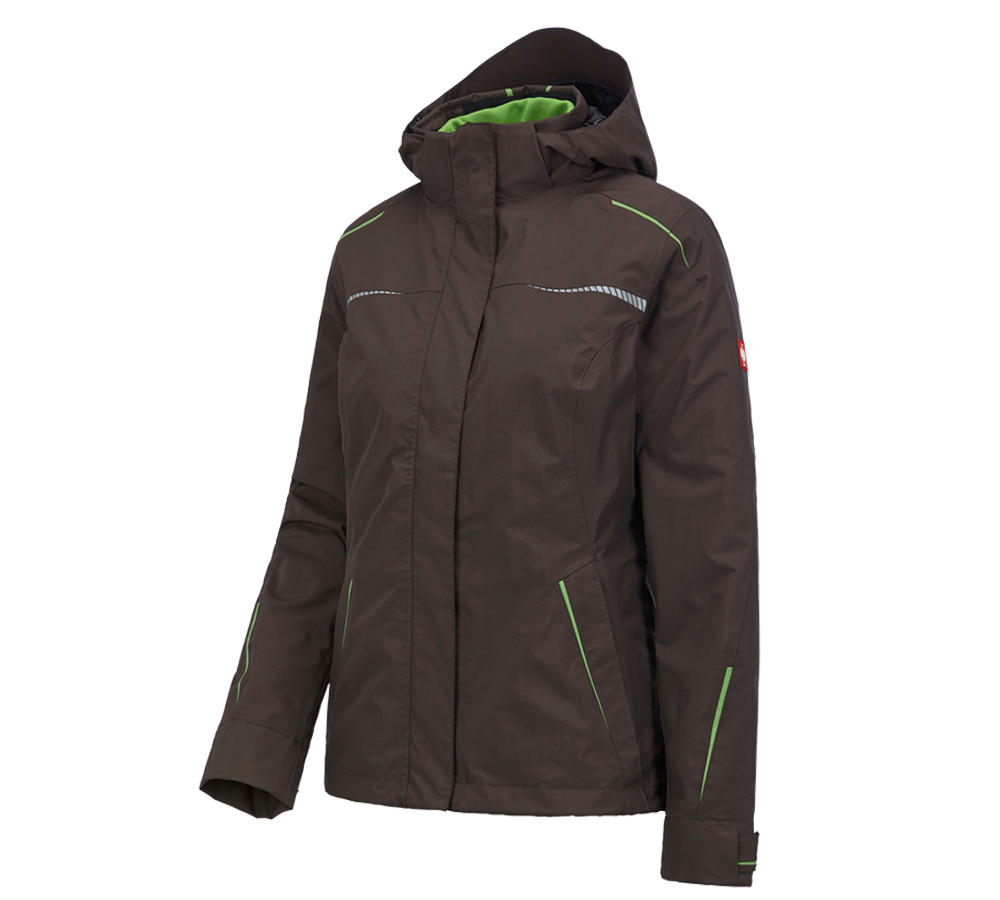 Gardening / Forestry / Farming: 3 in 1 functional jacket e.s.motion 2020, ladies' + chestnut/seagreen