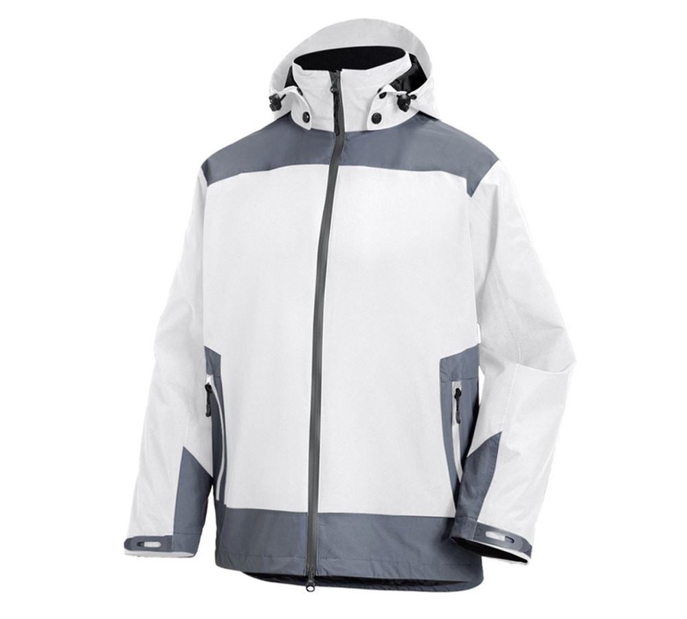 Joiners / Carpenters: e.s. 3 in 1 functional jacket, men + white/grey