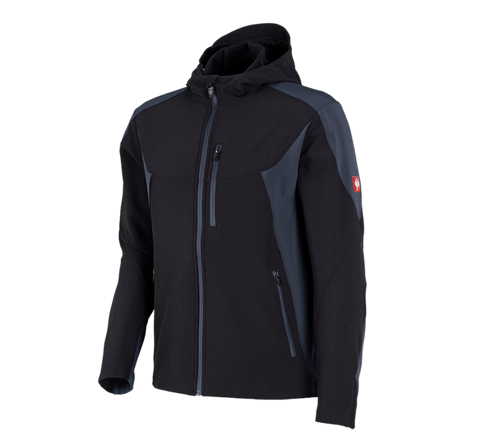Gardening / Forestry / Farming: Softshell jacket e.s.vision + black/pacific