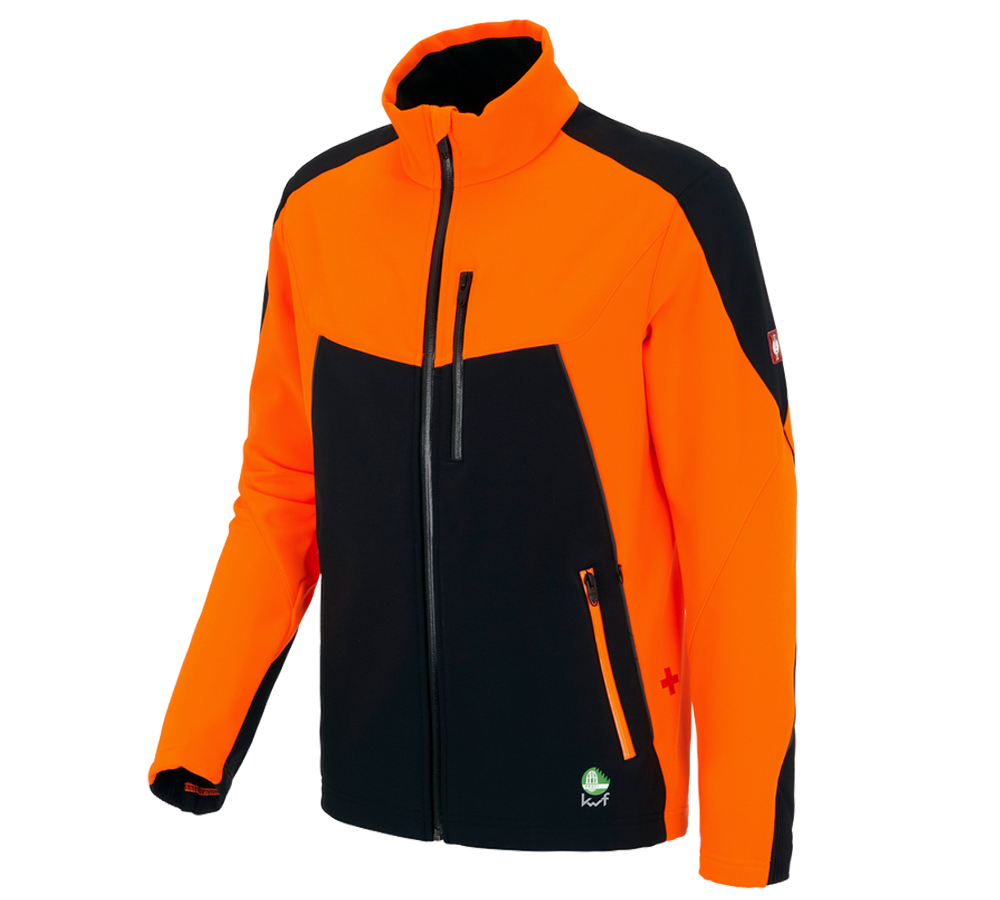 Vêtements sylviculture /anti coupures: Veste de forestier e.s.vision + orange fluo/noir