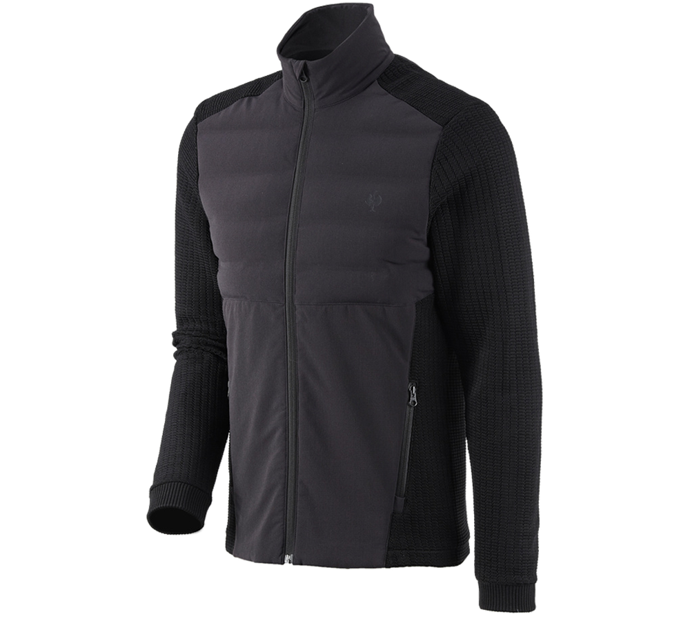 Thèmes: Veste en tricot hybride e.s.trail + noir
