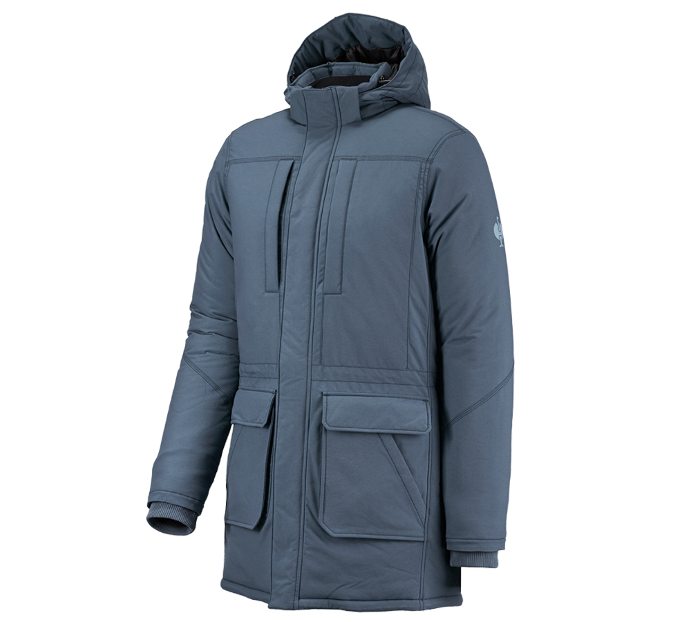 Vestes de travail: Parka e.s.iconic + bleu oxyde