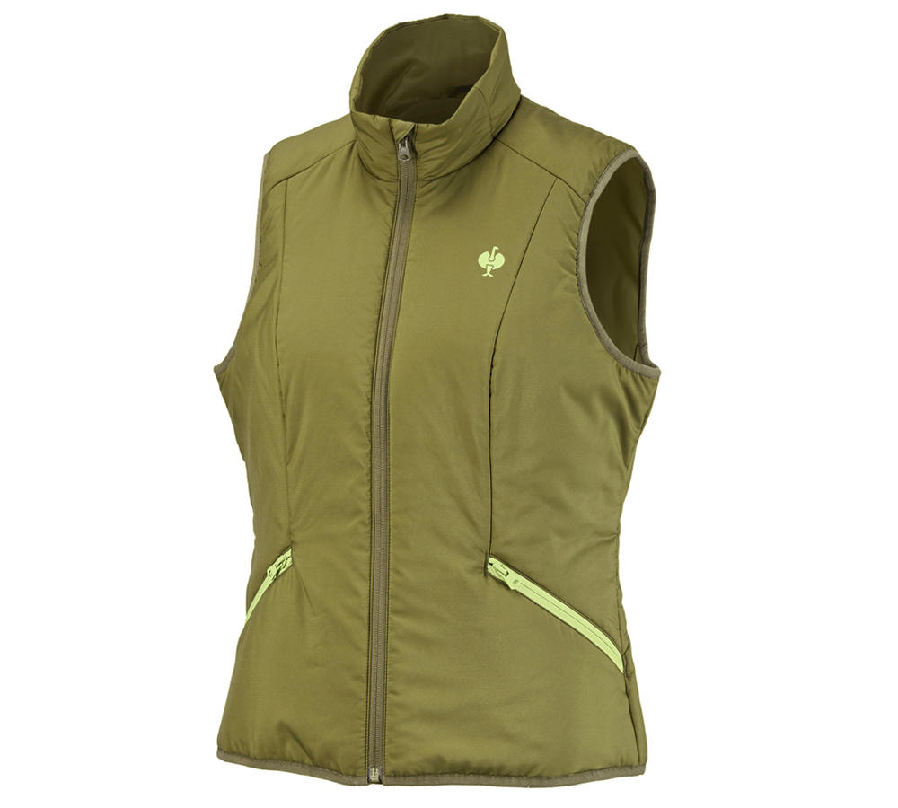 Thèmes: Gilet e.s.trail, femmes + vert genévrier/vert citron