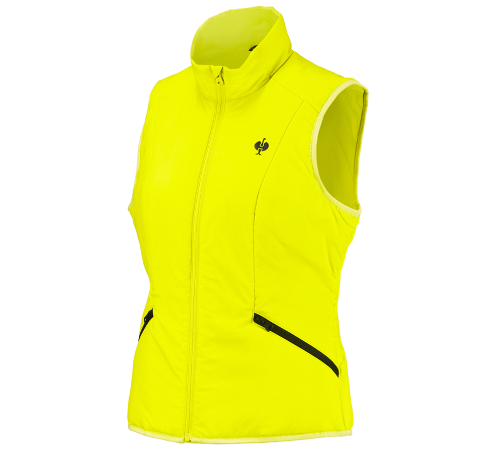 Topics: Bodywarmer e.s.trail, ladies' + acid yellow/black