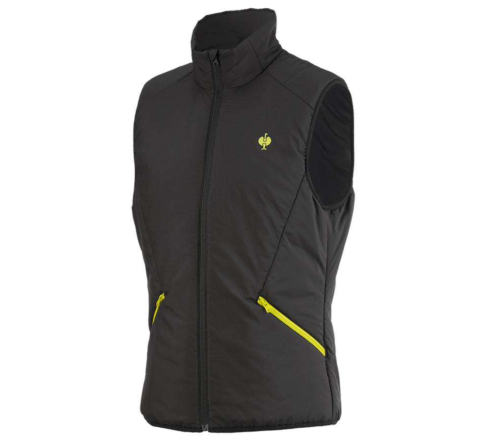 Work Body Warmer: Bodywarmer e.s.trail + black/acid yellow