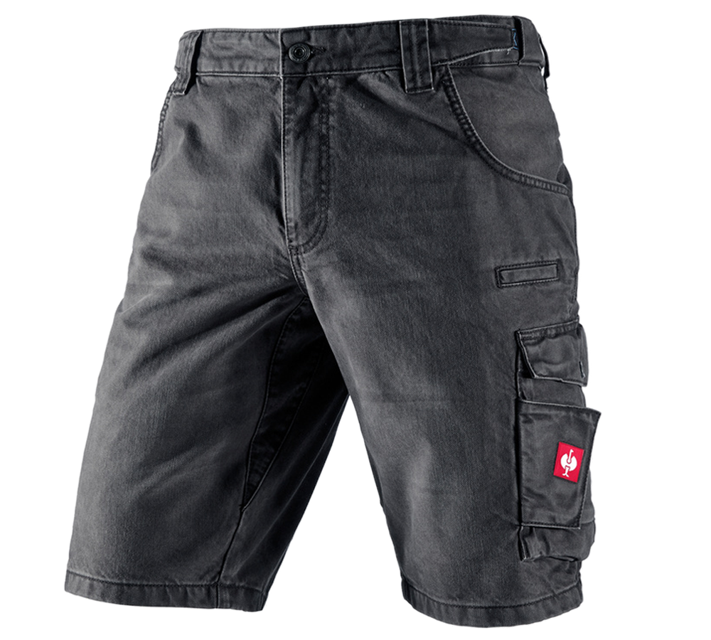 Pantalons de travail: e.s. Short worker en jeans + graphite
