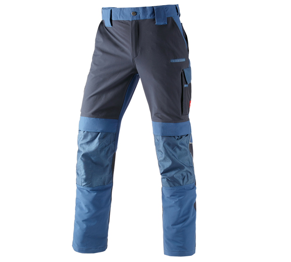 Menuisiers: Fonct. pantalon à taille élast. e.s.dynashield + cobalt/pacifique