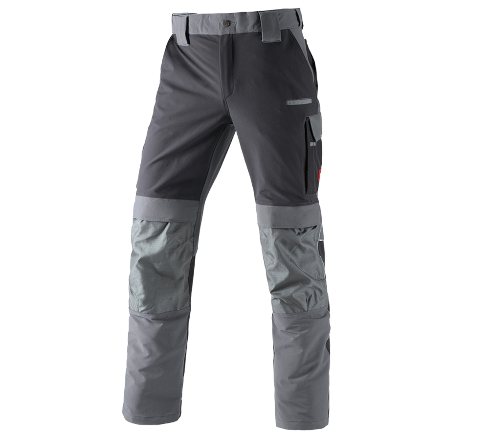 Menuisiers: Fonct. pantalon à taille élast. e.s.dynashield + ciment/graphite