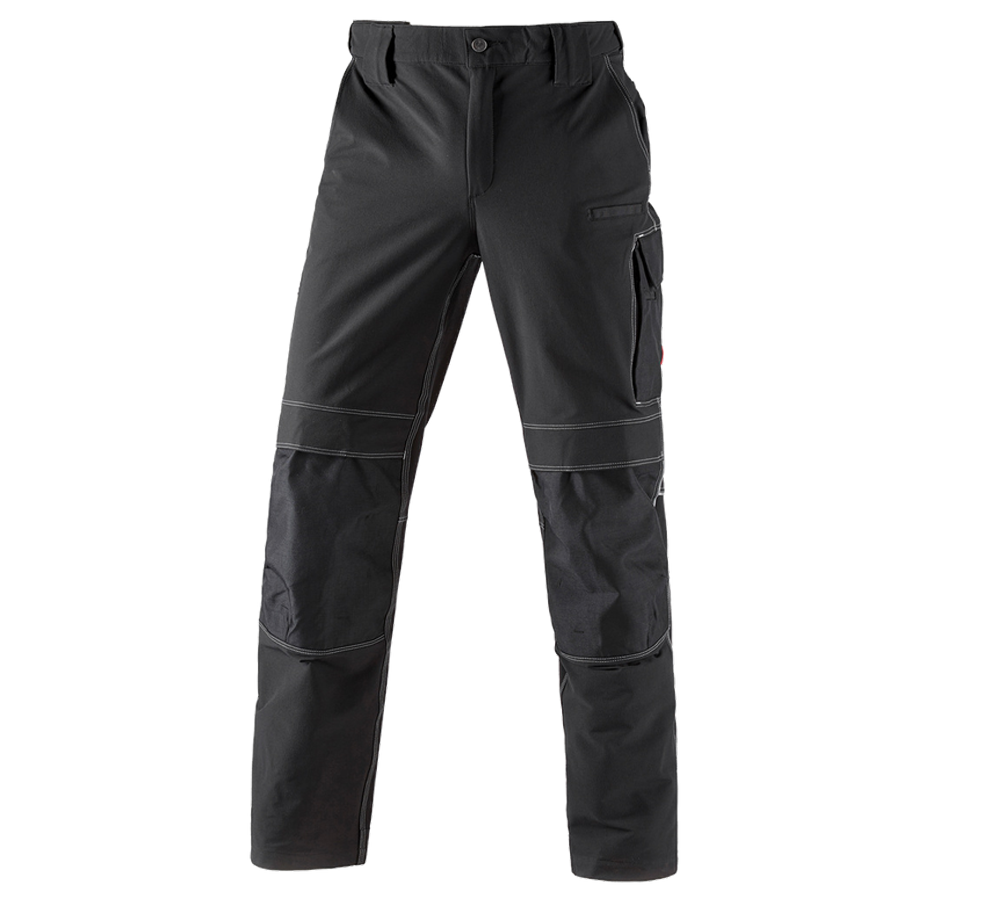 Installateurs / Plombier: Fonct. pantalon à taille élast. e.s.dynashield + noir