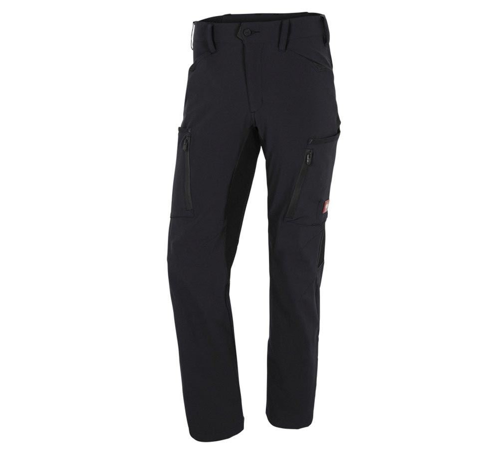 Cold: Winter cargo trousers e.s.vision stretch, men's + black
