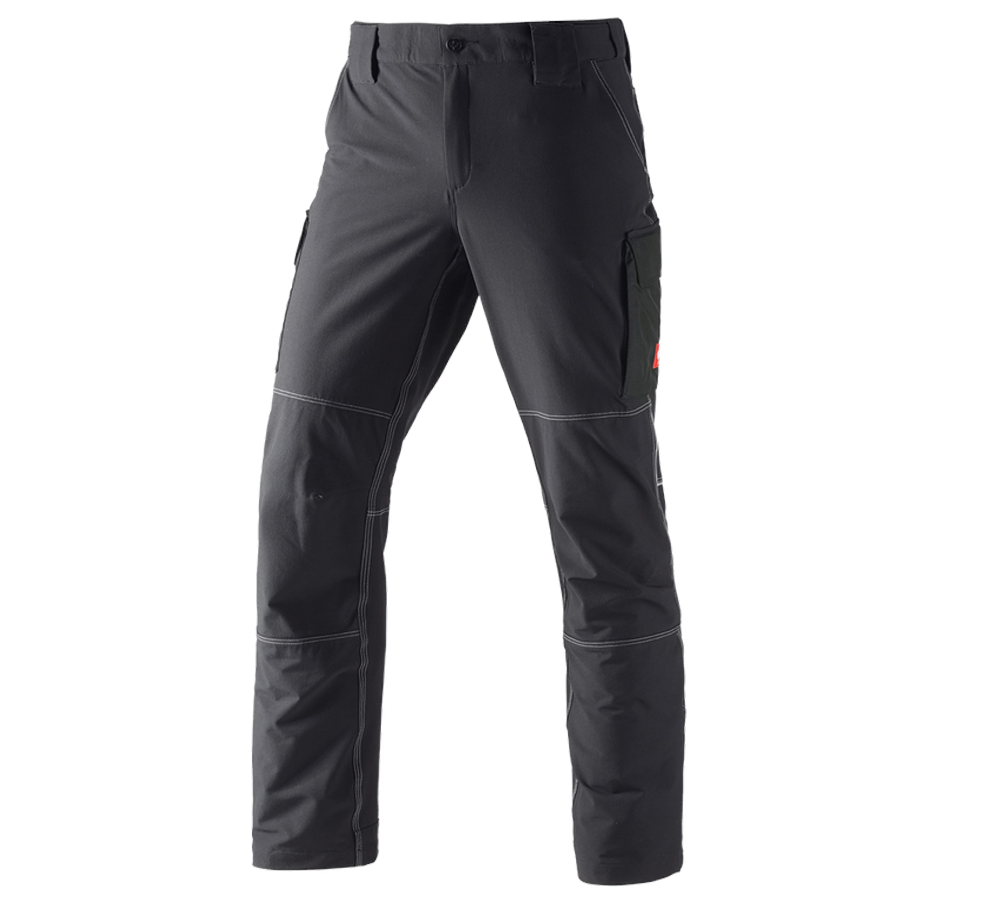 Cold: Winter functional cargo trousers e.s.dynashield + black