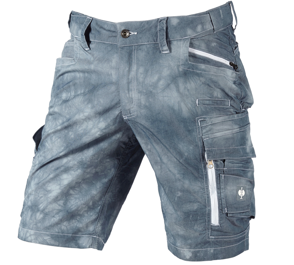 Pantalons de travail: Short cargo e.s.motion ten d’été + bleu fumée vintage