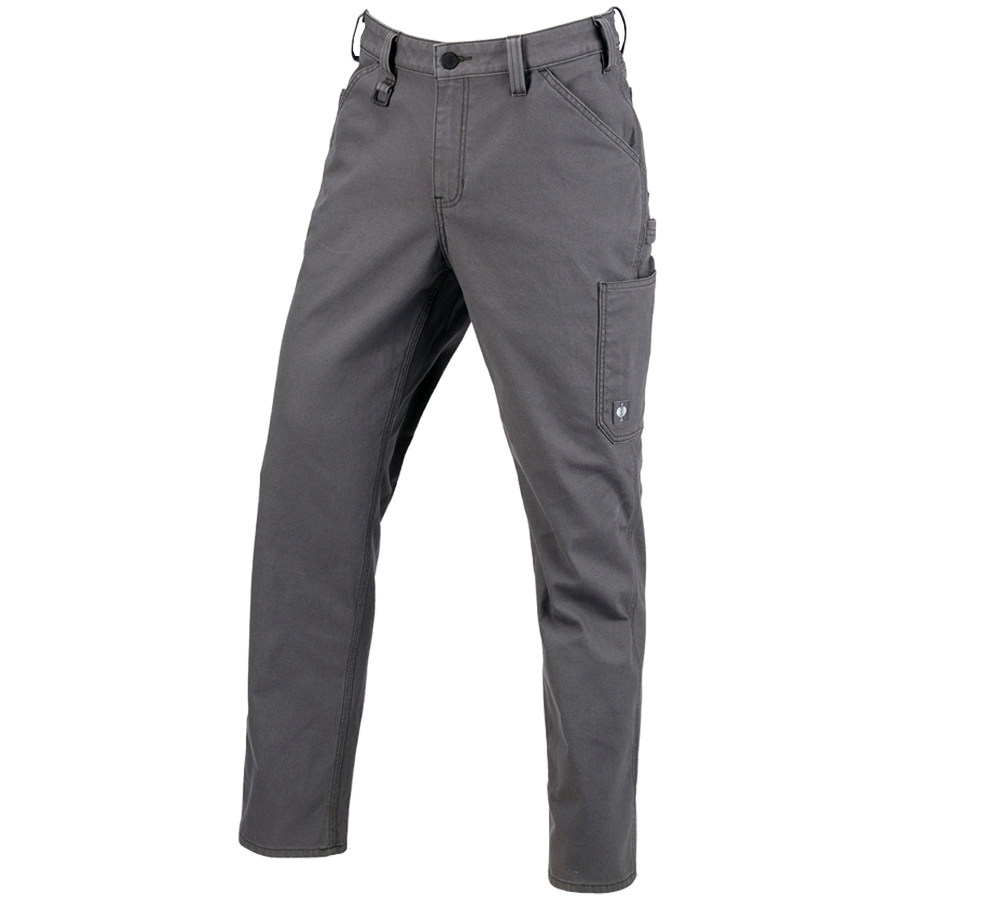 Pantalons de travail: Pantalon à taille élastique e.s.iconic + gris carbone