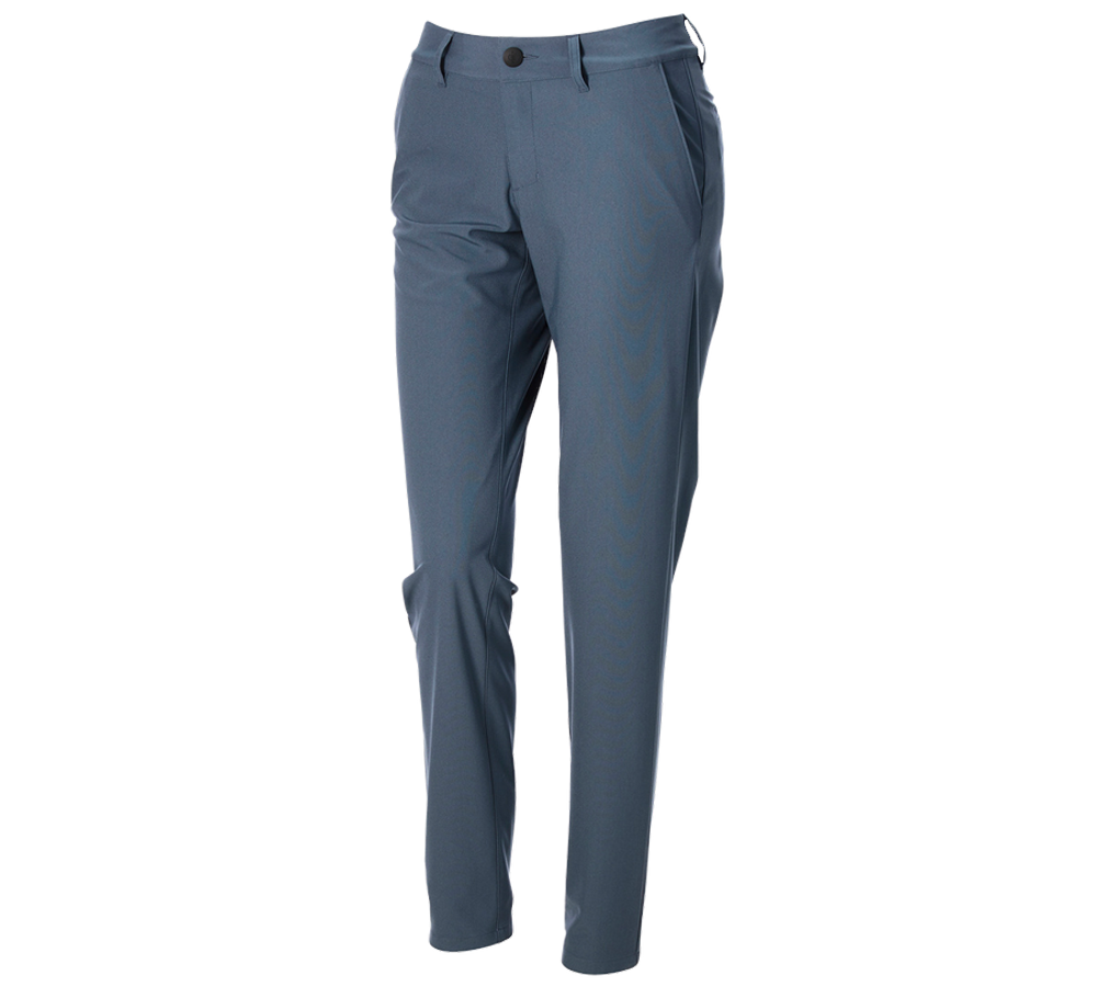 Work Trousers: Trousers Chino e.s.work&travel, ladies’ + ironblue