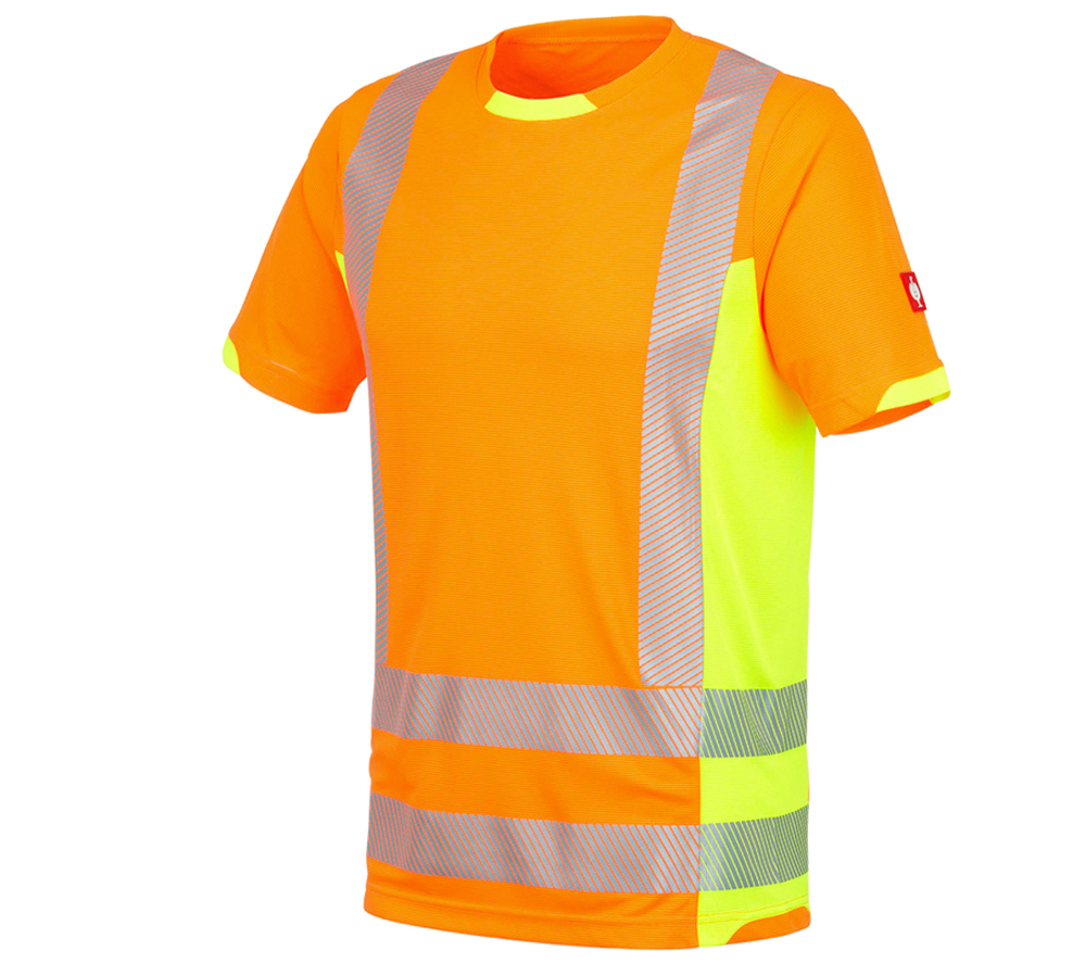 Hauts: T-shirt fonctionnel signal. e.s.motion 2020 + orange fluo/jaune fluo