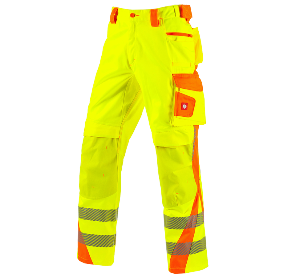 Thèmes: Pantalon à taille élast. signal. e.s.motion 2020 + jaune fluo/orange fluo