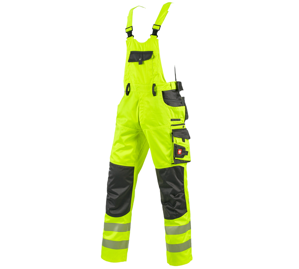 Pantalons de travail: Salopette de signalisation e.s.motion + jaune fluo/anthracite