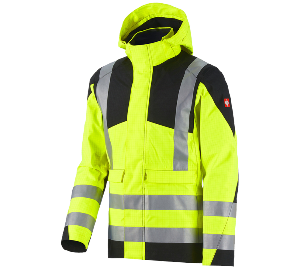 Topics: e.s. Weatherproof jacket multinorm high-vis + high-vis yellow/black