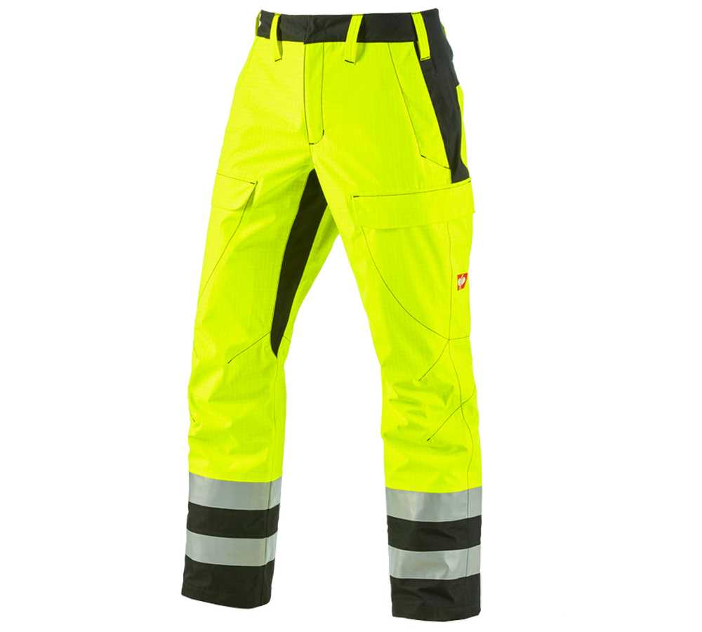 Topics: e.s. Weatherproof trousers multinorm high-vis + high-vis yellow/black