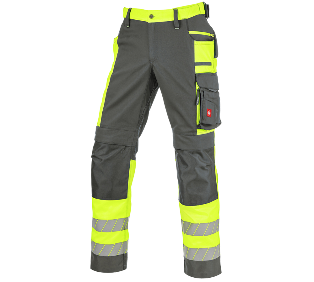 Topics: High-vis trousers e.s.motion 24/7 + anthracite/high-vis yellow