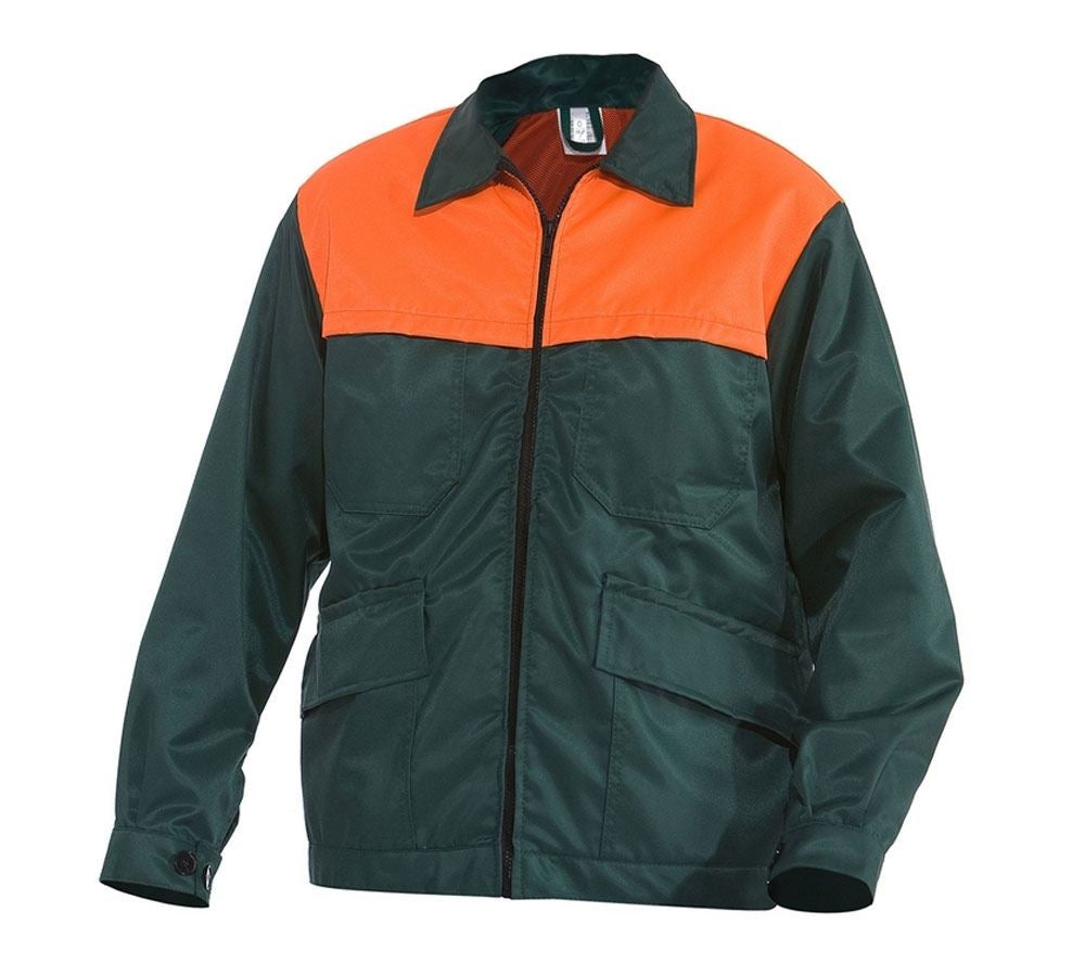 Vêtements sylviculture /anti coupures: Veste de forestier Basic + vert/orange
