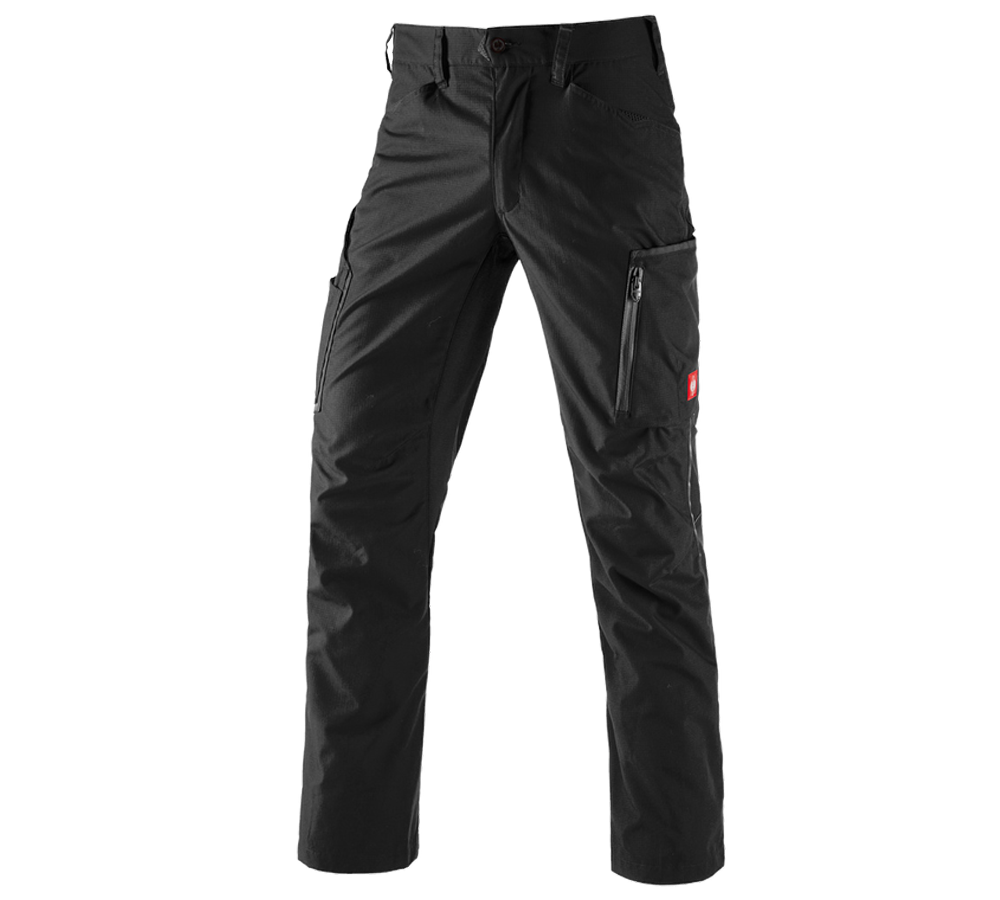 Pantalons de travail: Pantalon à taille élastique d'hiver e.s.vision + noir