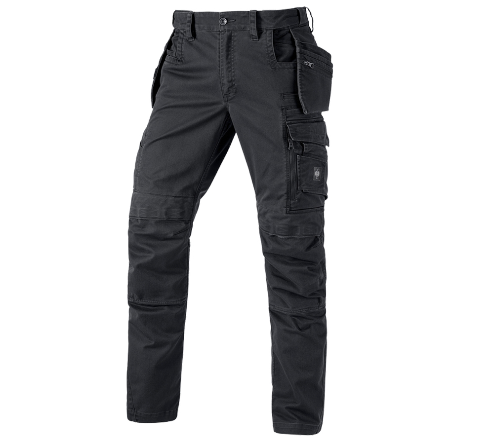 Gardening / Forestry / Farming: Trousers e.s.motion ten tool-pouch + oxidblack