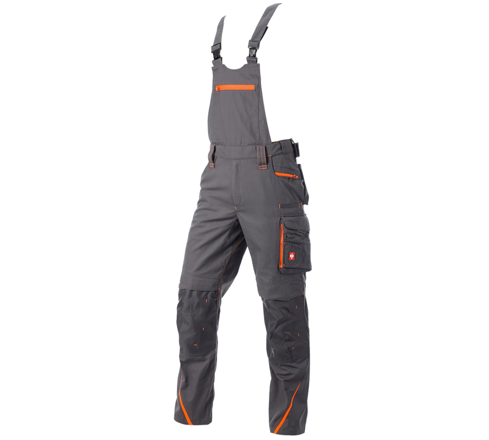 Pantalons de travail: Salopette e.s.motion 2020 + anthracite/orange fluo