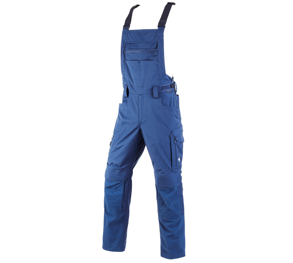 Pantalons de travail: Salopette e.s.concrete solid + bleu alcalin