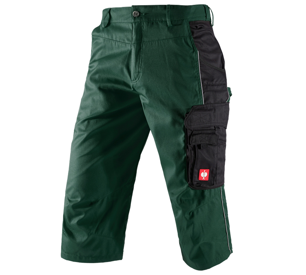 Topics: e.s.active 3/4 length trousers + green/black