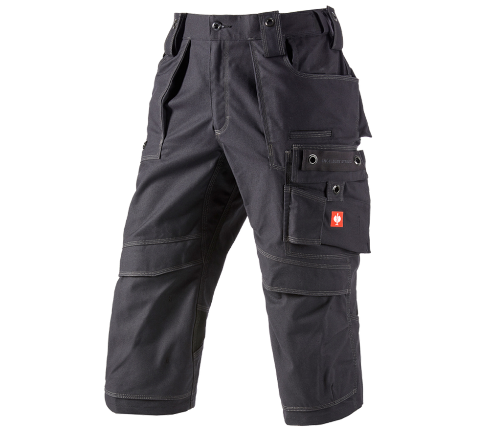 Plumbers / Installers: 3/4 length trousers e.s.roughtough + black