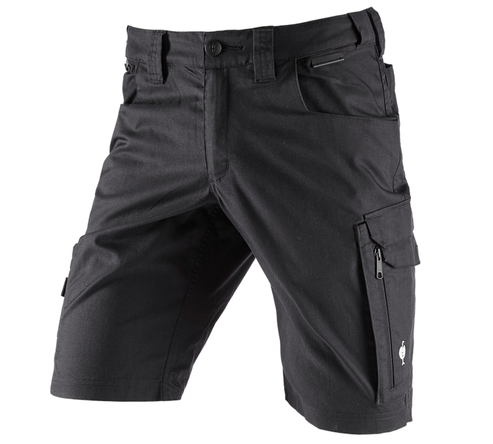 Pantalons de travail: Short e.s.concrete light + noir
