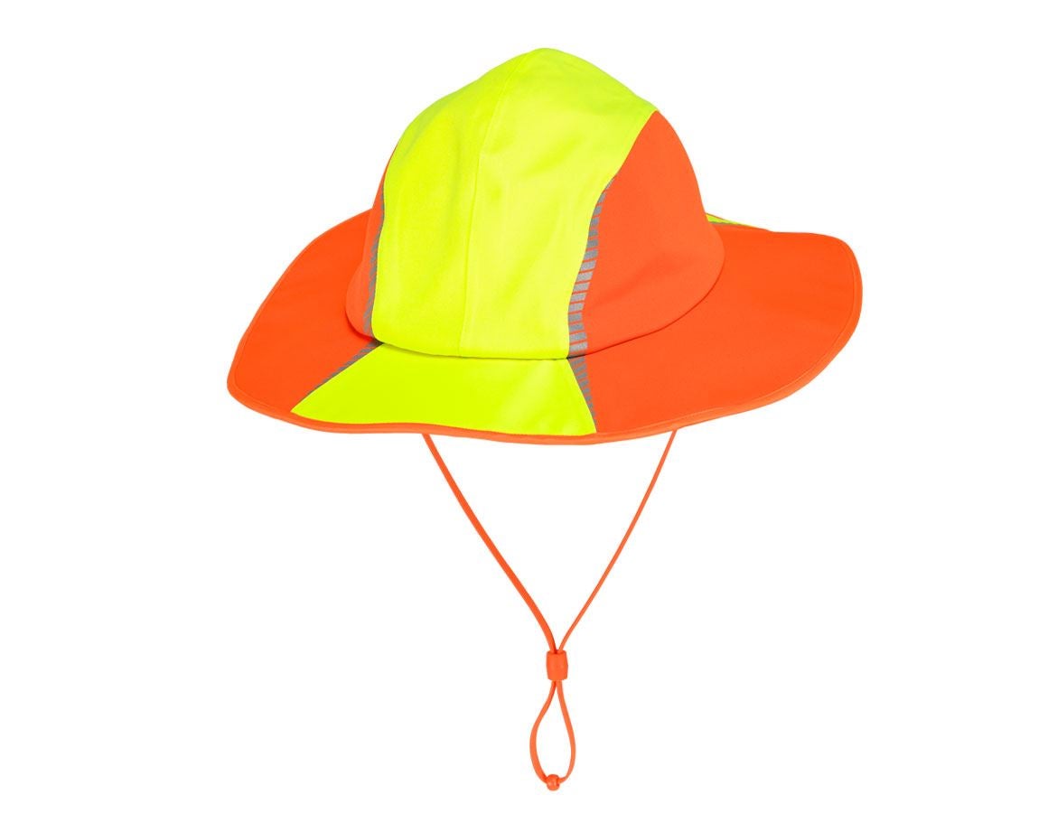 Cold: Functional rain hat e.s.motion 2020 + high-vis yellow/high-vis orange