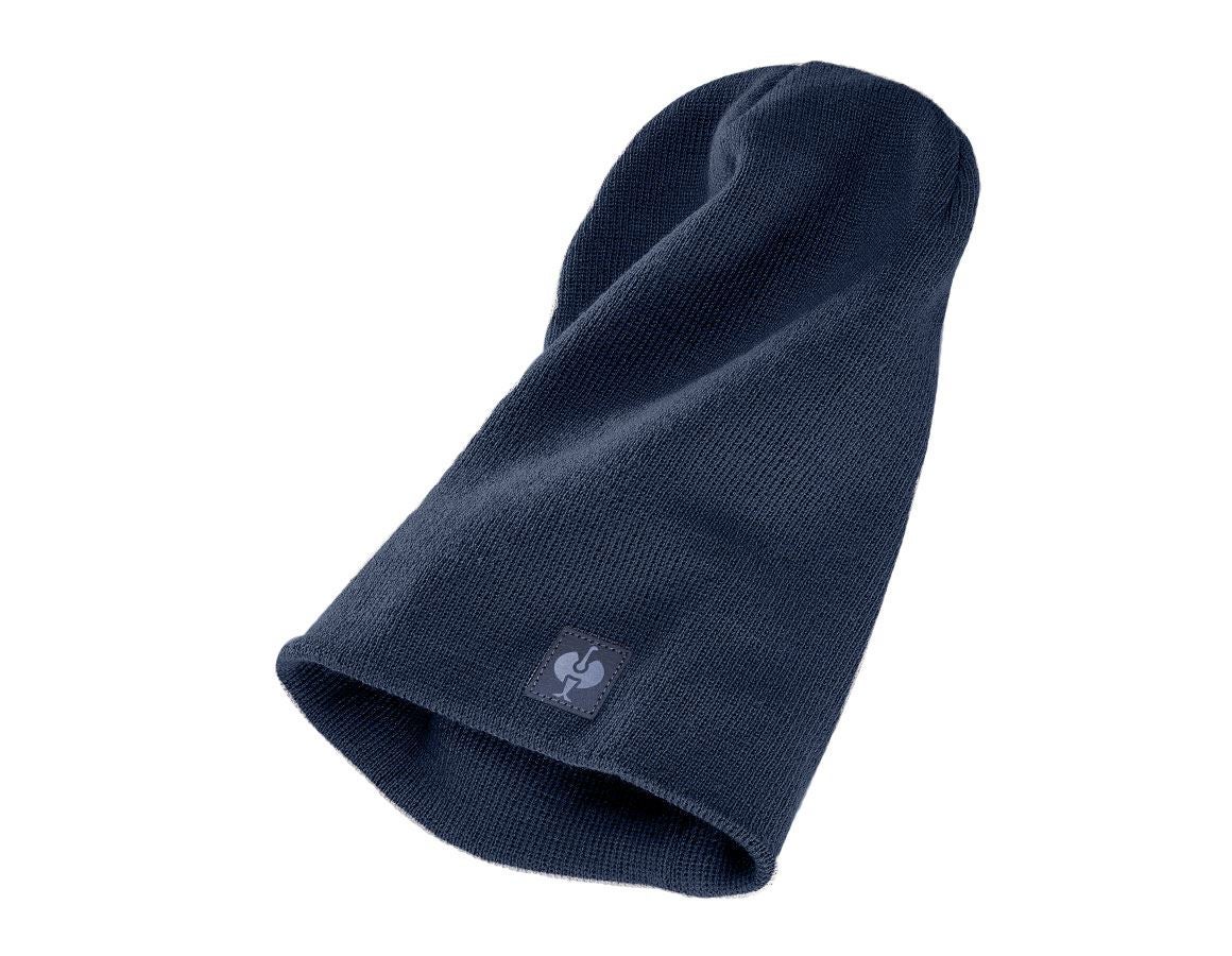 Thèmes: Bonnet tricoté e.s.motion ten, enfants + bleu ardoise