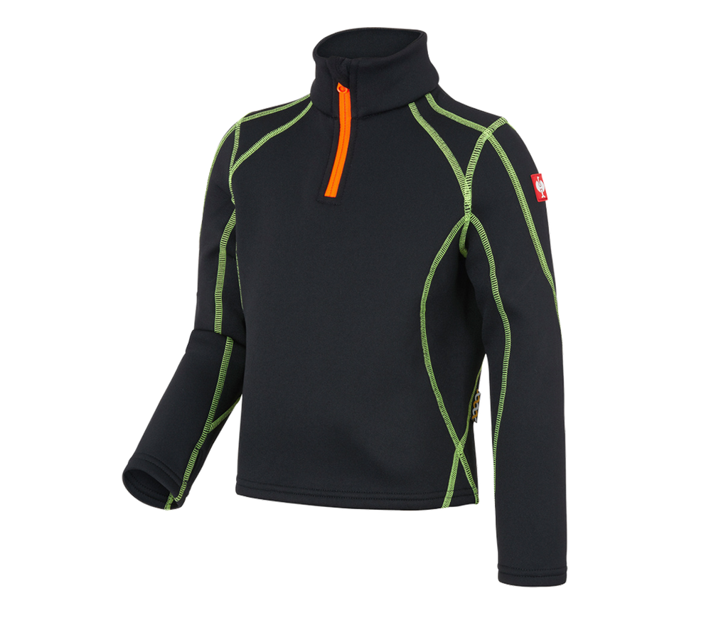 Cold: Funct.Troyer thermo stretch e.s.motion 2020 child. + black/high-vis yellow/high-vis orange