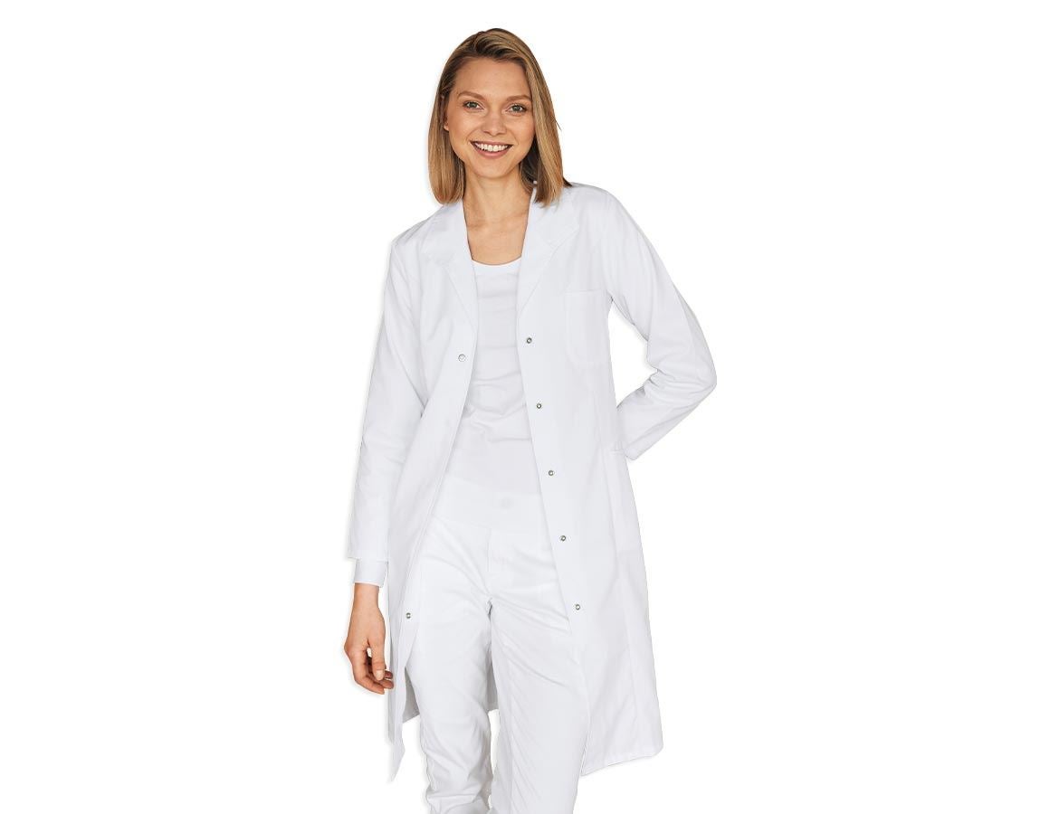 Sarraus de travail | Manteaux médicaux: Manteau professionnel Sophie + blanc