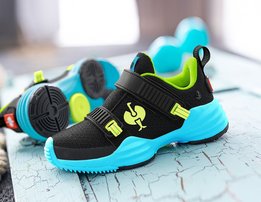 Chaussures pour enfants: Chaussures Allround e.s. Waza, enfants + noir/turquoise minéral