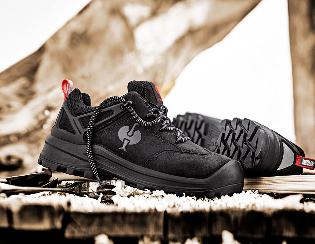 Safety Trainers: S3 Safety boots e.s. Kasanka low + black