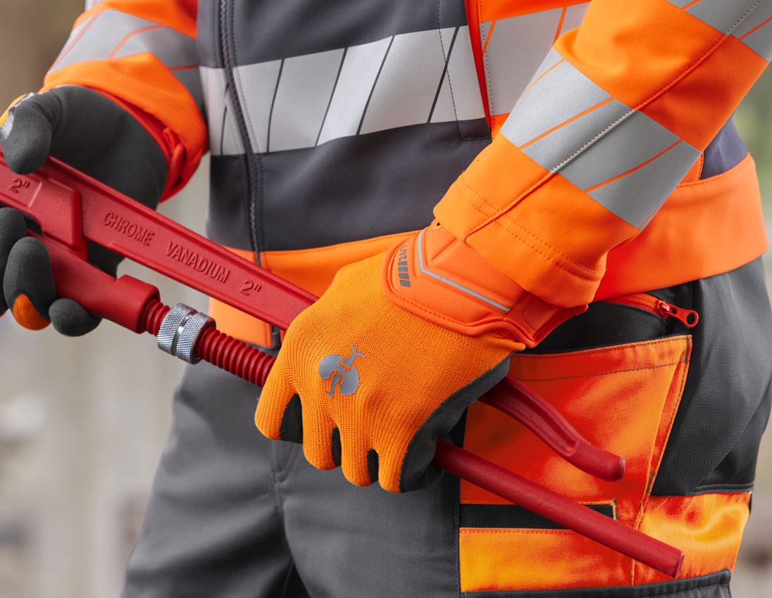 Topics: Hybrid gloves e.s.motion 24/7 + high-vis orange/anthracite