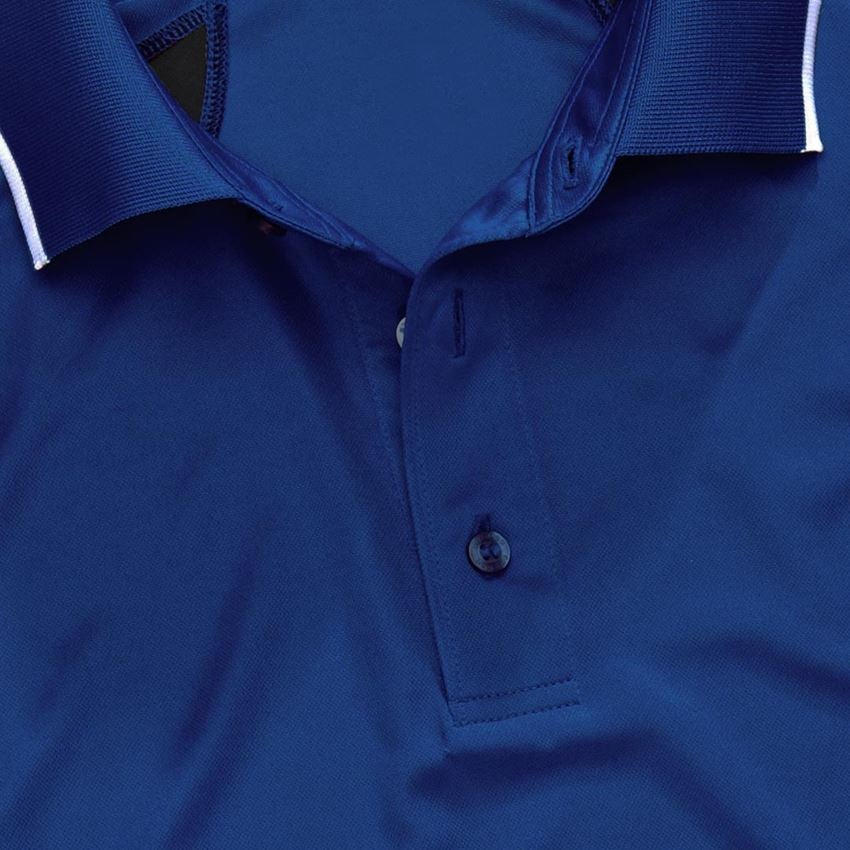 Installateurs / Plombier: e.s. Polo-shirt fonctionnel poly Silverfresh + bleu royal/noir 2
