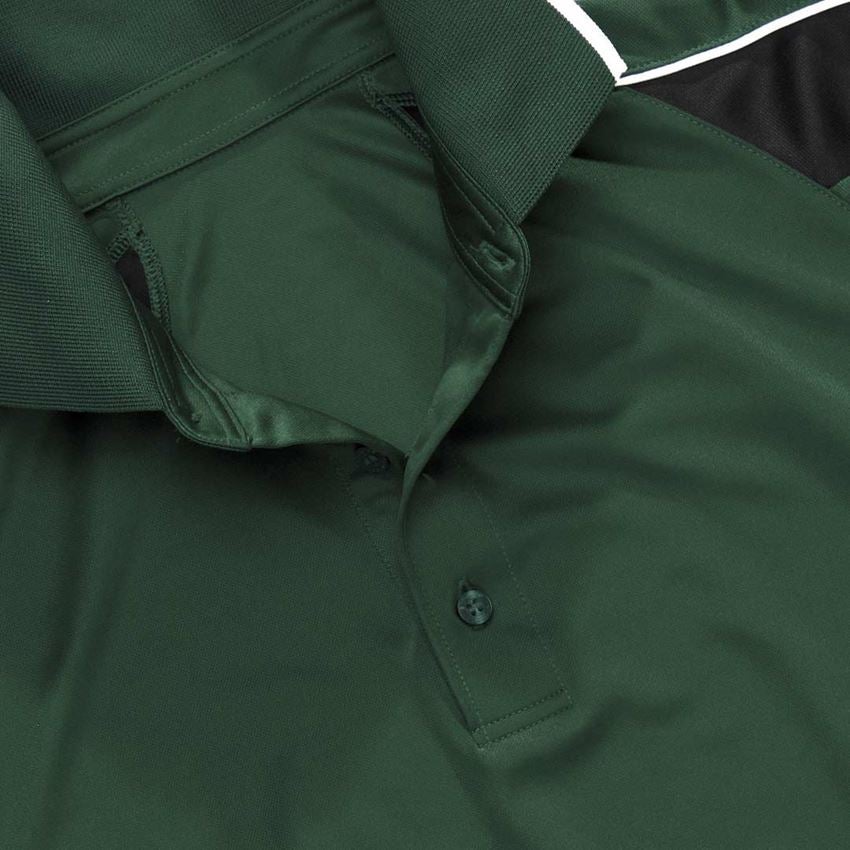 Hauts: e.s. Polo-shirt fonctionnel poly Silverfresh + vert/noir 2