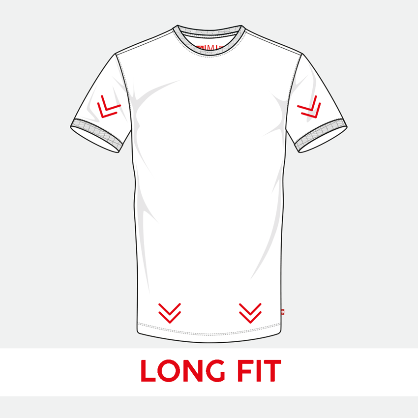 Topics: e.s. T-shirt cotton stretch, long fit + green 2
