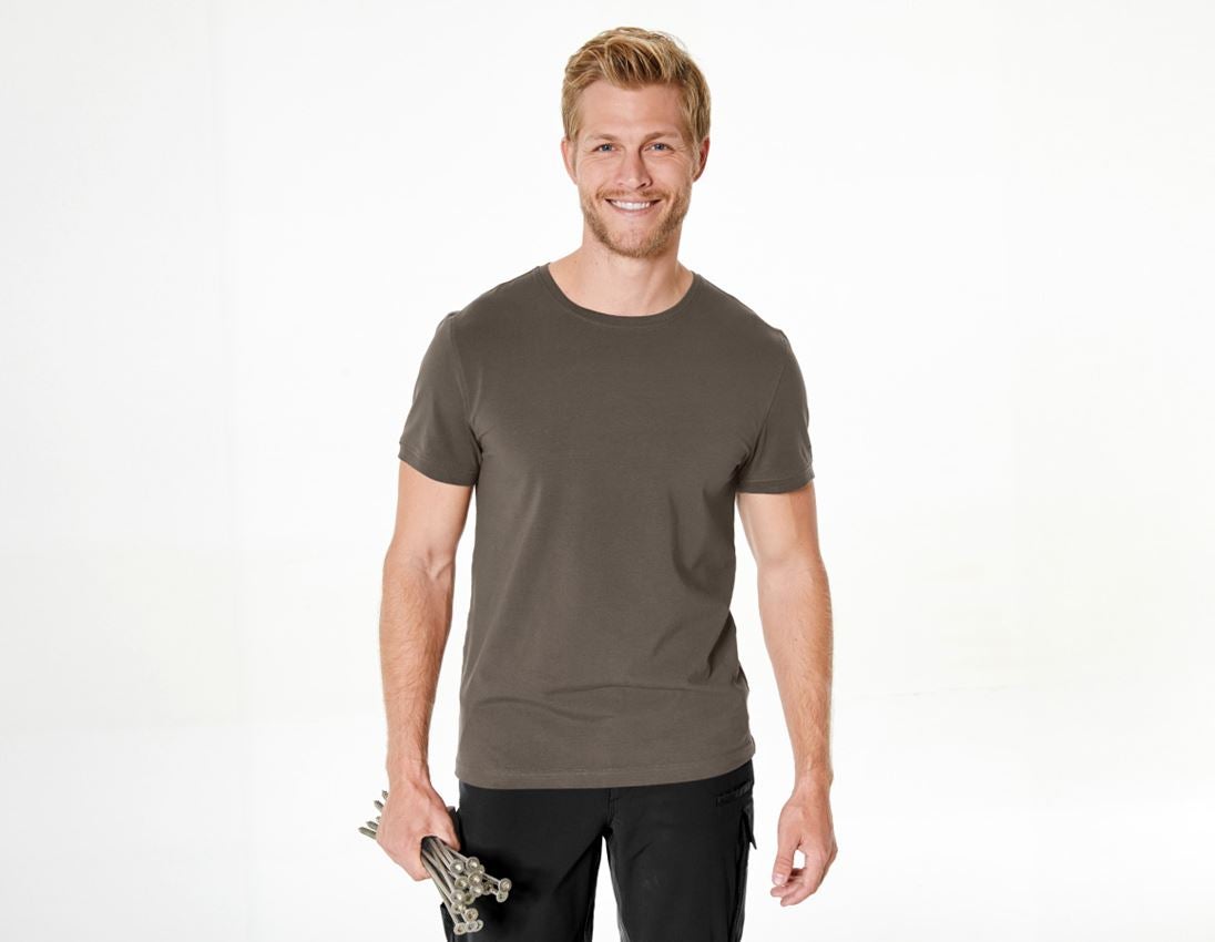 Shirts, Pullover & more: e.s. T-shirt cotton stretch + stone 1