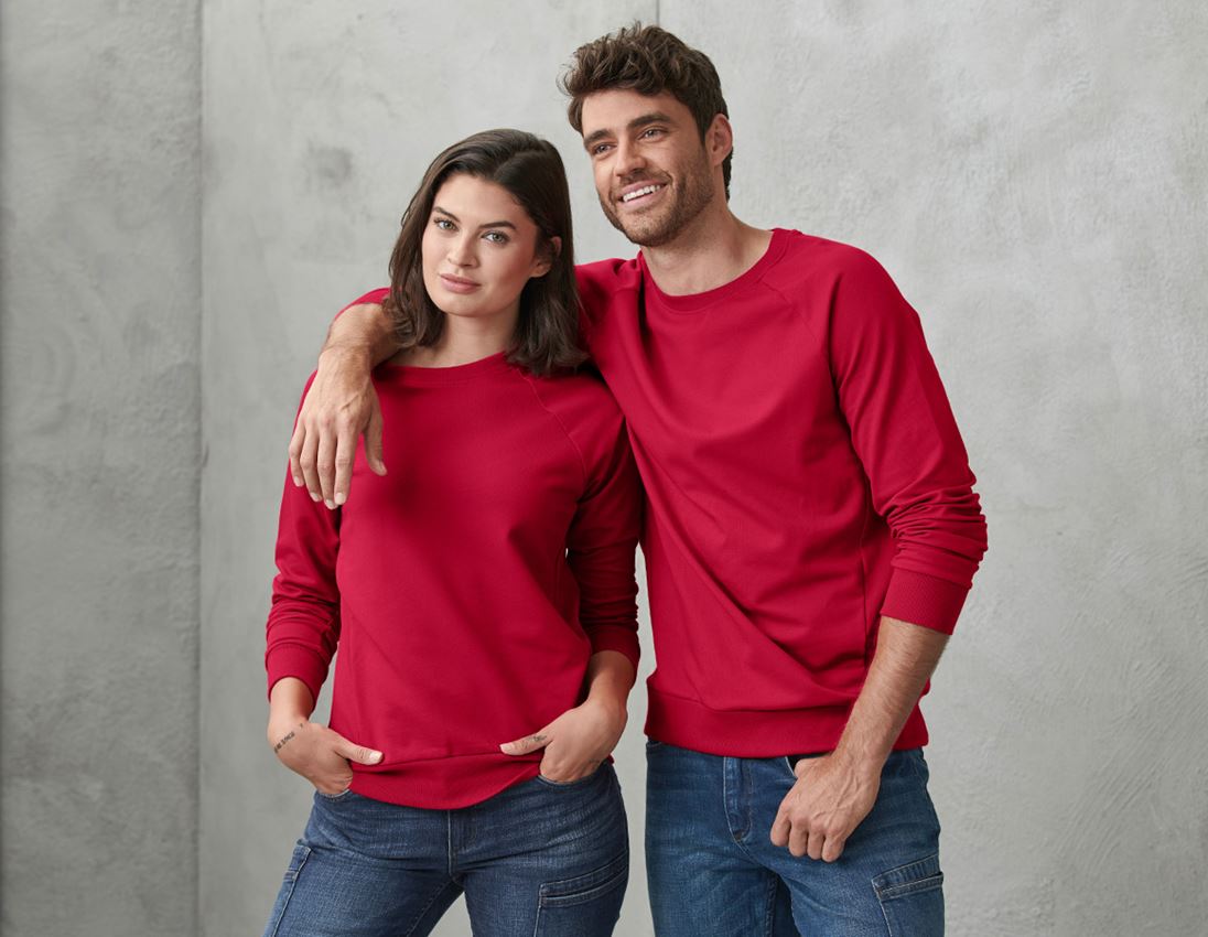 Topics: e.s. Sweatshirt cotton stretch + fiery red 2