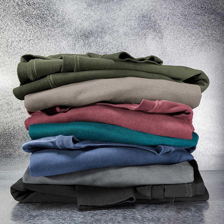Hauts: e.s. Sweatshirt vintage poly cotton + vert camouflage vintage 2