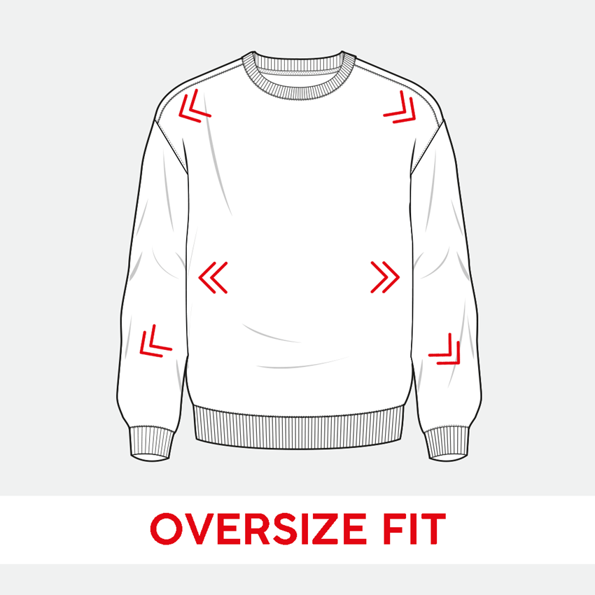 Hauts: Sweatshirt Oversize e.s.motion ten, femmes + gris opale vintage 2