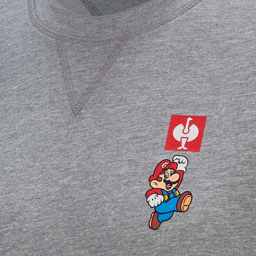 Collaborations: Super Mario Sweatshirt, men's + grey melange 2