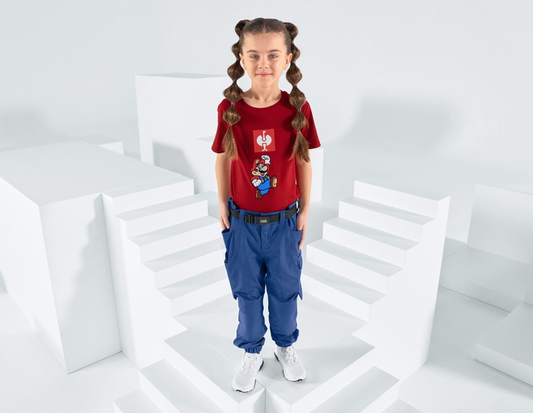 Collaborations: Super Mario T-Shirt, enfants + rouge vif 1