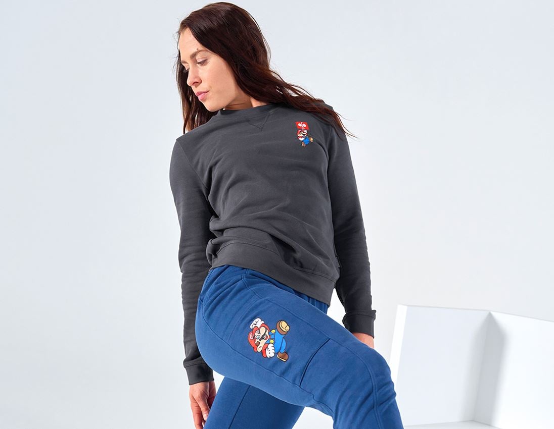 Collaborations: Super Mario Sweatshirt, ladies' + anthracite 1