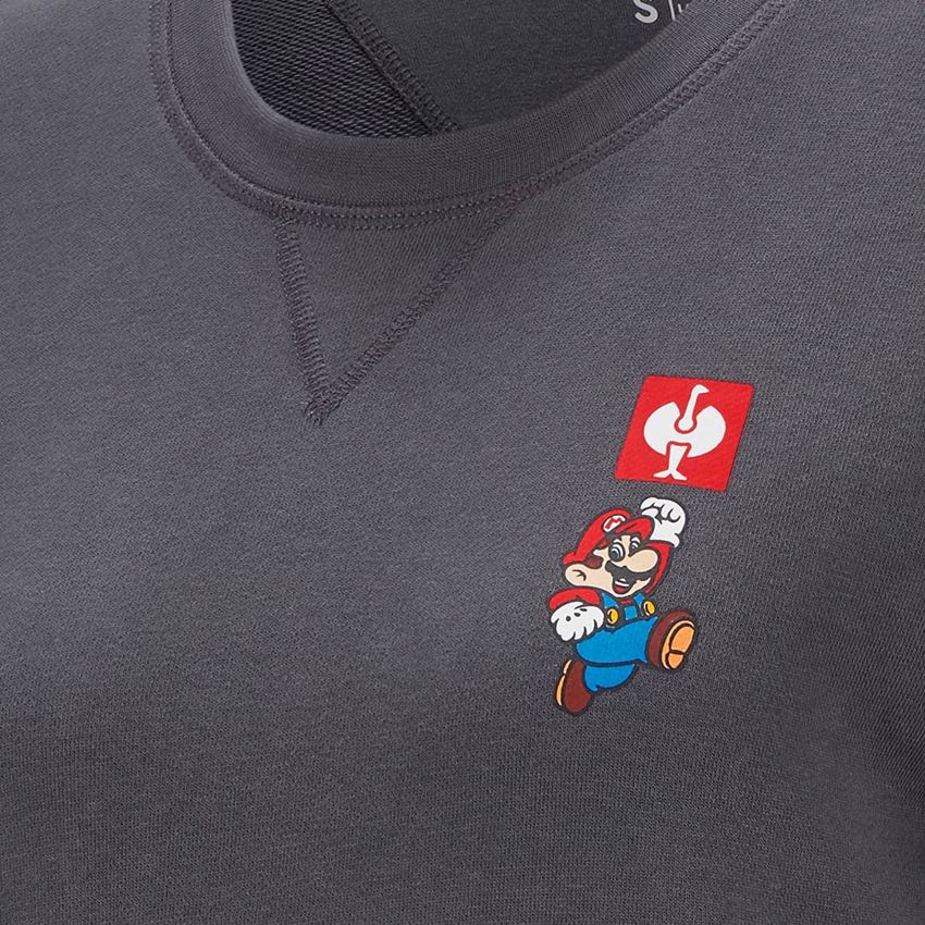 Collaborations: Super Mario Sweatshirt, ladies' + anthracite 2